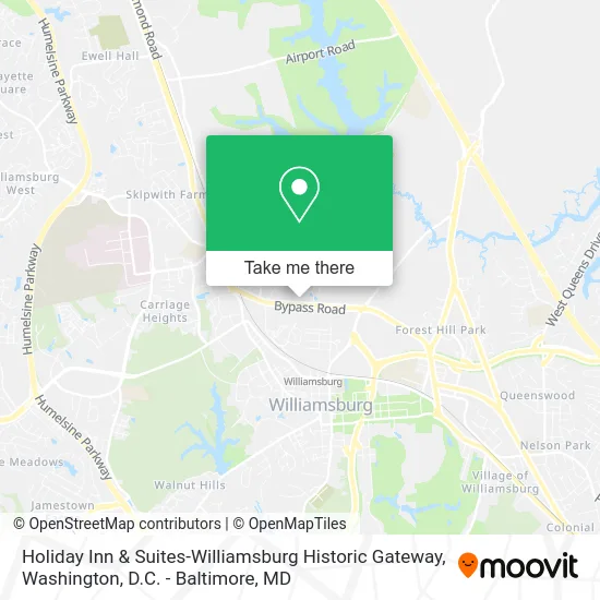Holiday Inn & Suites-Williamsburg Historic Gateway map