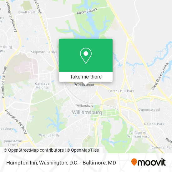 Hampton Inn map