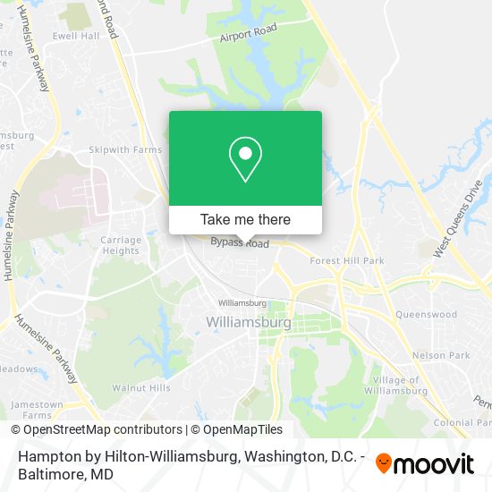 Hampton by Hilton-Williamsburg map