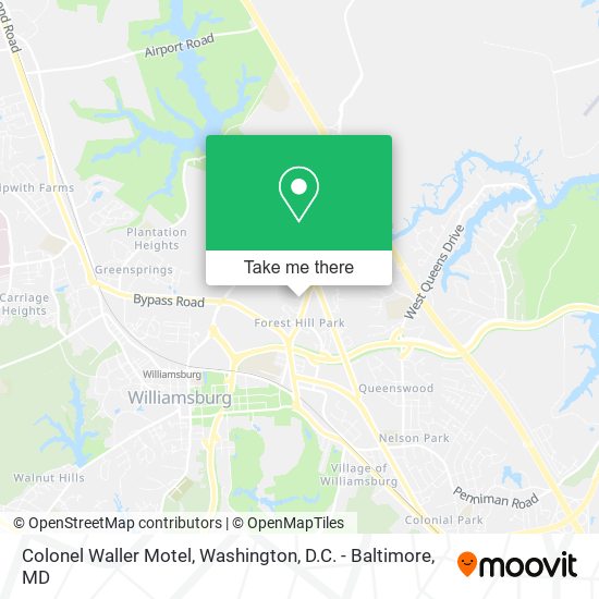 Colonel Waller Motel map