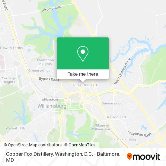 Copper Fox Distillery map