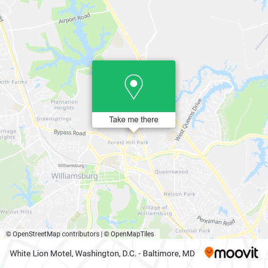 White Lion Motel map