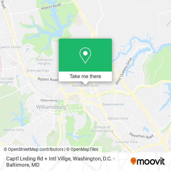 Captl Lnding Rd + Intl Villge map