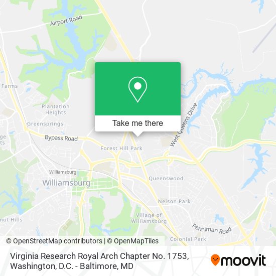 Mapa de Virginia Research Royal Arch Chapter No. 1753