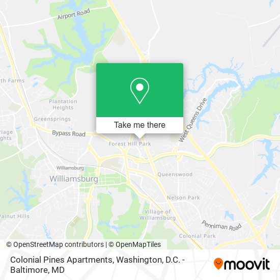Mapa de Colonial Pines Apartments