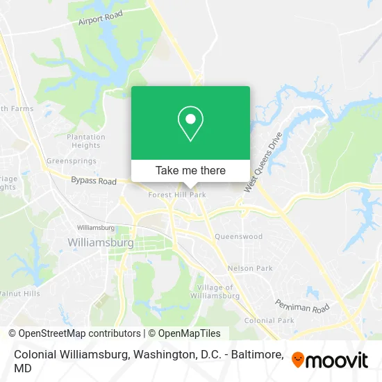 Colonial Williamsburg map