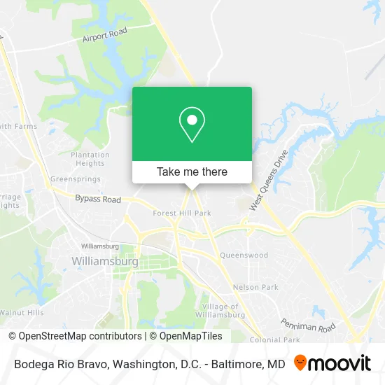 Bodega Rio Bravo map