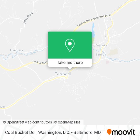 Coal Bucket Deli map