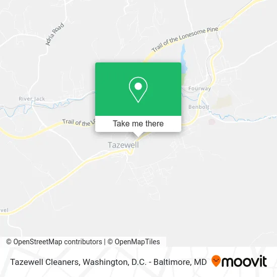 Tazewell Cleaners map