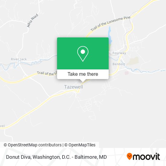 Donut Diva map