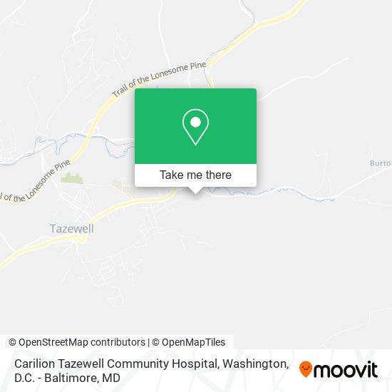 Mapa de Carilion Tazewell Community Hospital