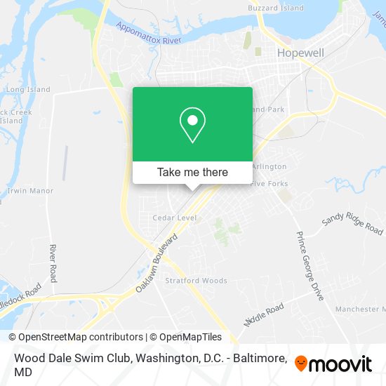 Mapa de Wood Dale Swim Club