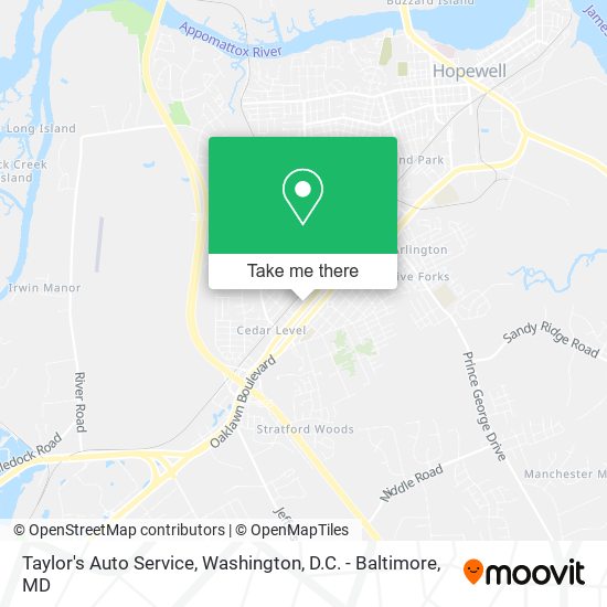 Mapa de Taylor's Auto Service