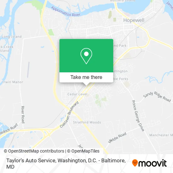 Taylor's Auto Service map