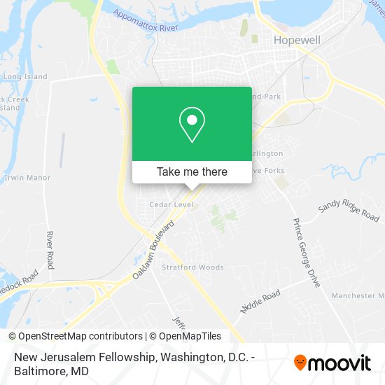 New Jerusalem Fellowship map