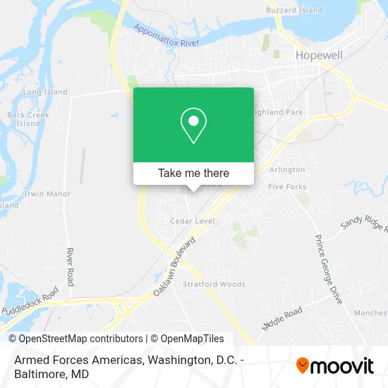 Armed Forces Americas map