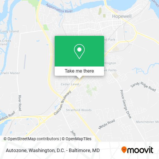 Mapa de Autozone