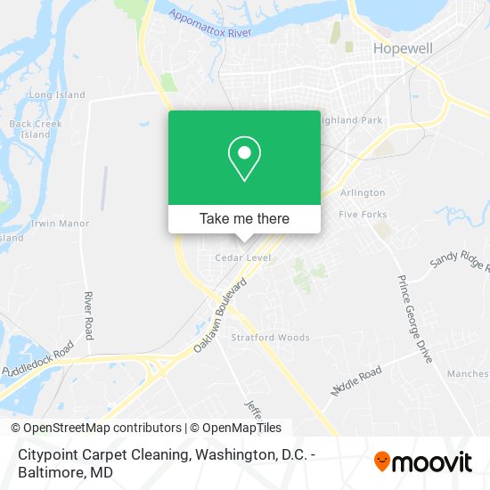 Citypoint Carpet Cleaning map