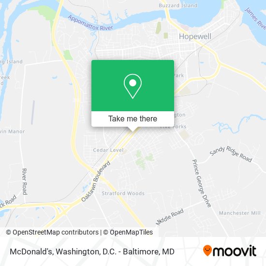 McDonald's map