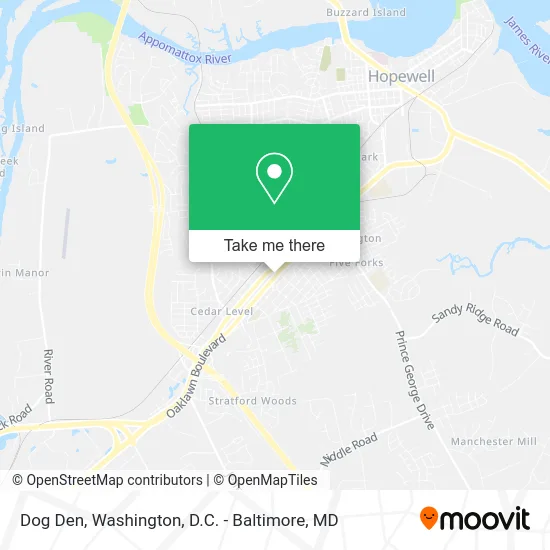 Dog Den map
