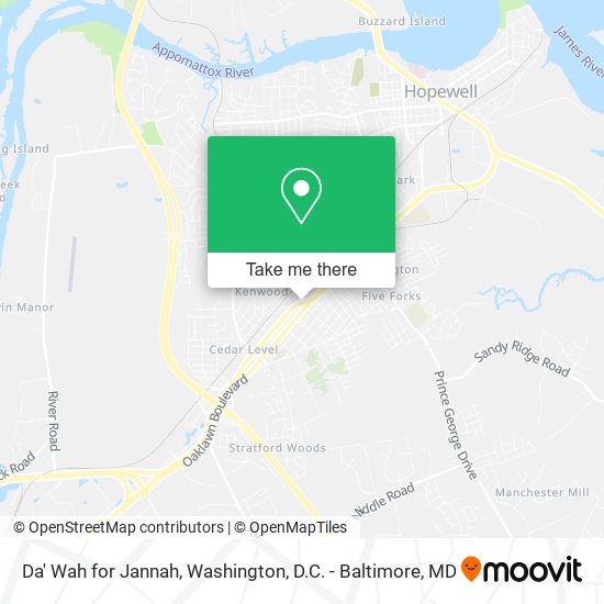 Mapa de Da' Wah for Jannah