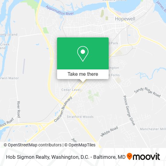 Hob Sigmon Realty map