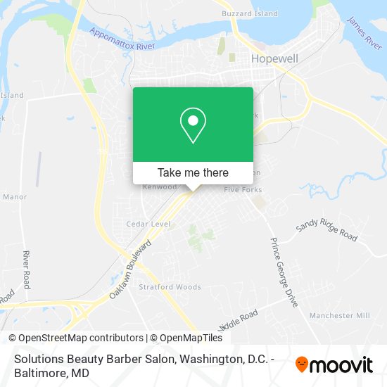 Mapa de Solutions Beauty Barber Salon