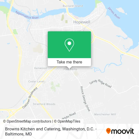 Browns Kitchen and Catering map