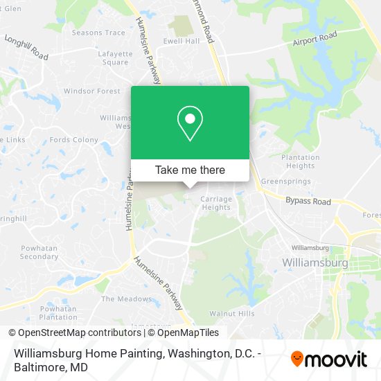 Williamsburg Home Painting map