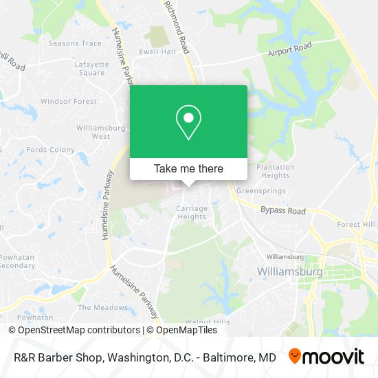 Mapa de R&R Barber Shop
