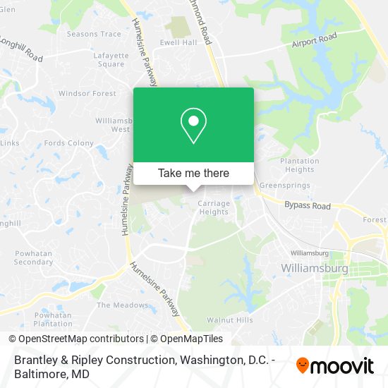 Brantley & Ripley Construction map
