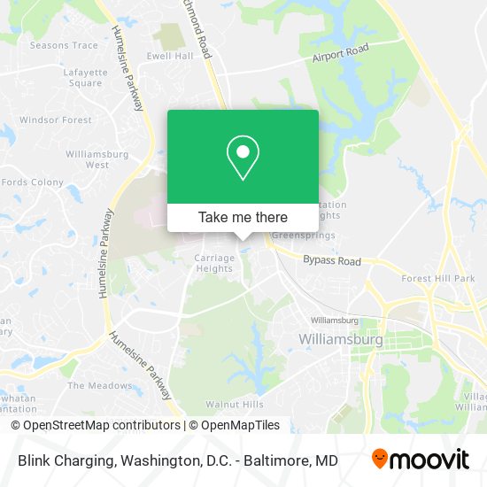 Blink Charging map