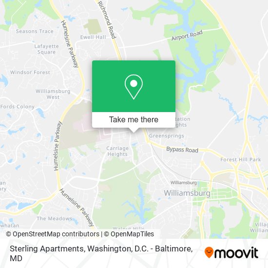 Sterling Apartments map