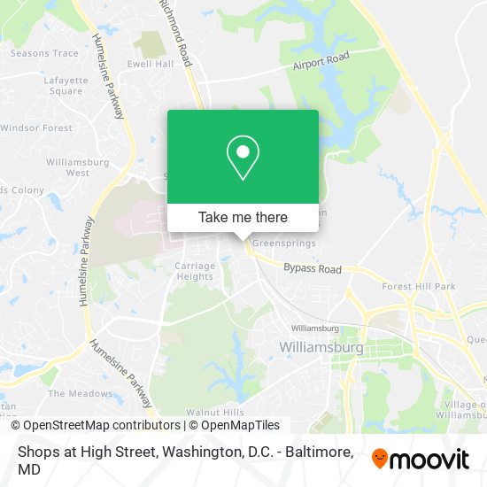 Shops at High Street map