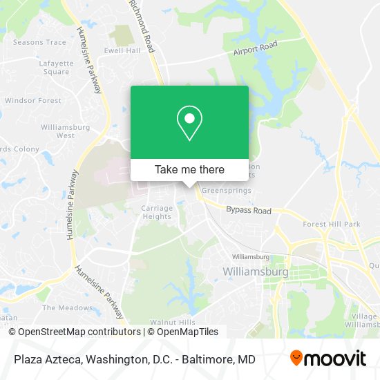 Plaza Azteca map