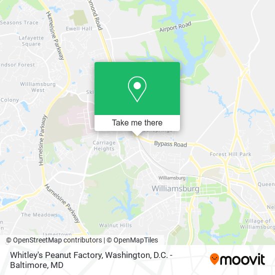 Whitley's Peanut Factory map