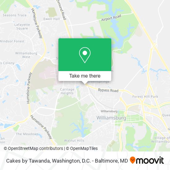 Mapa de Cakes by Tawanda