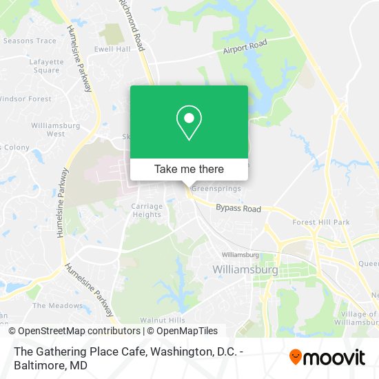 Mapa de The Gathering Place Cafe