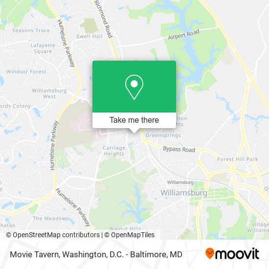 Movie Tavern map
