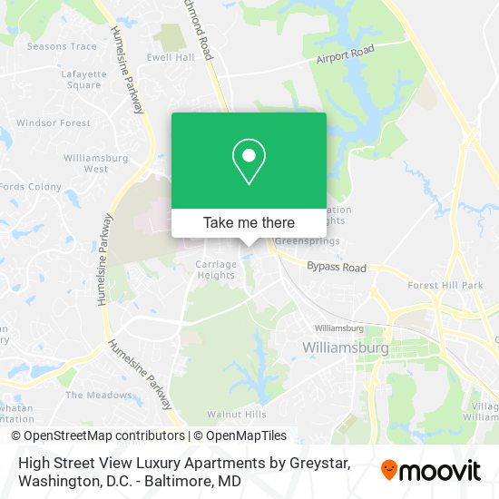High Street View Luxury Apartments by Greystar map