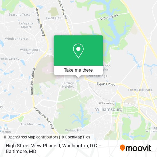 Mapa de High Street View Phase II