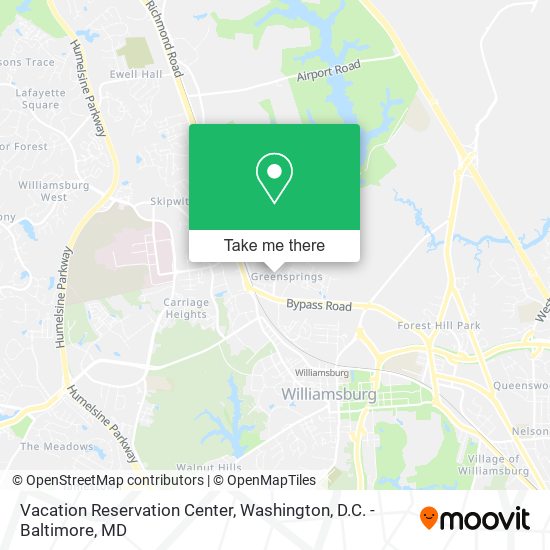 Mapa de Vacation Reservation Center