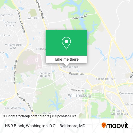 H&R Block map