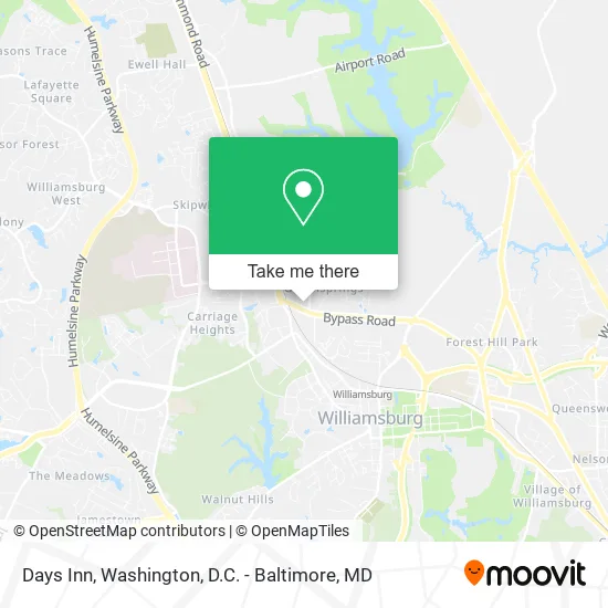 Days Inn map