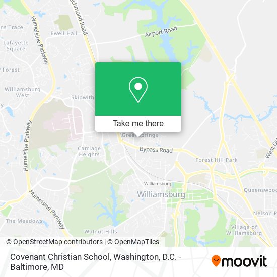 Covenant Christian School map