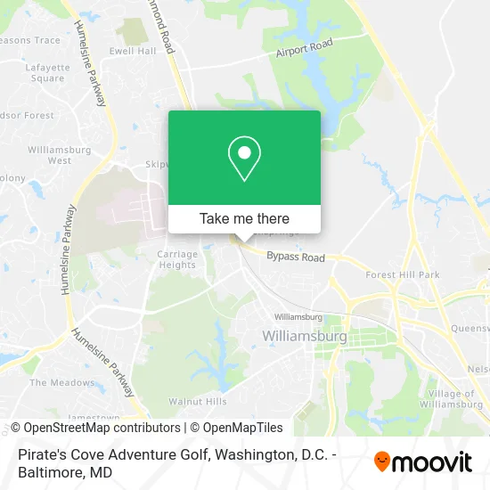 Pirate's Cove Adventure Golf map