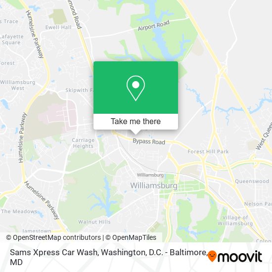 Sams Xpress Car Wash map