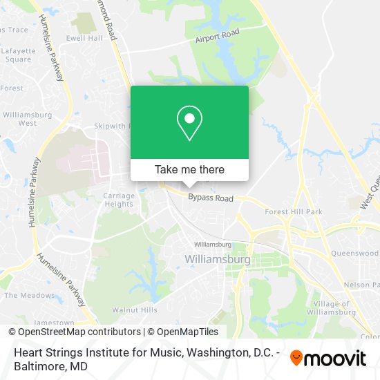 Heart Strings Institute for Music map