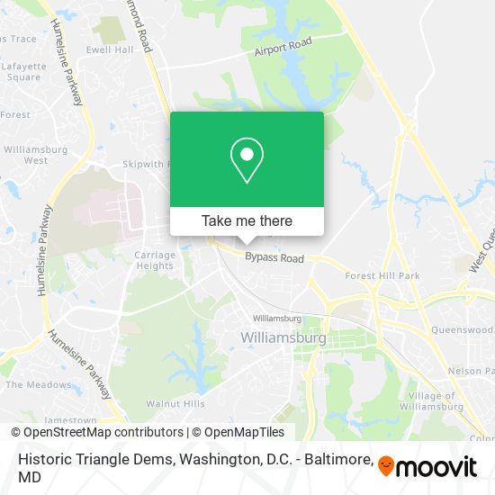 Historic Triangle Dems map
