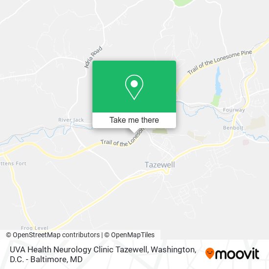 UVA Health Neurology Clinic Tazewell map